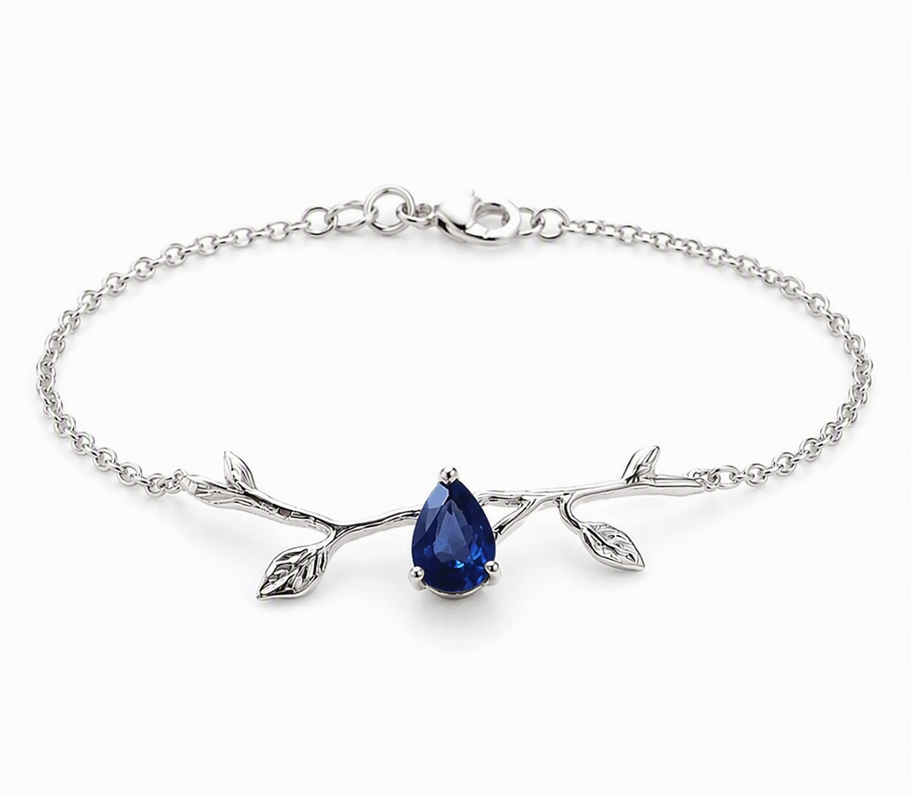 Luminous Branch Sapphire Bracelet