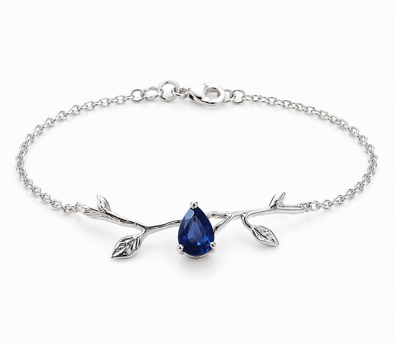 Luminous Branch Sapphire Bracelet
