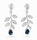 Morning Dew Leaf Drop Earrings