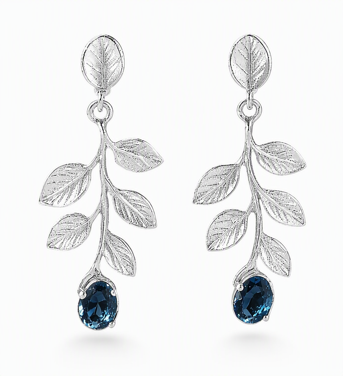 Morning Dew Leaf Drop Earrings
