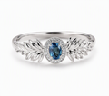 Azure Laurel Blue Sapphire Ring