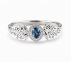 Azure Laurel Blue Sapphire Ring