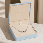 Azure Laurel Blue Sapphire Necklace