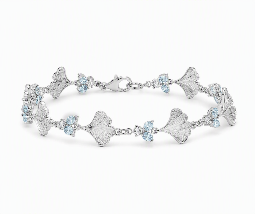 Ginkgo Sky Blue Sapphire Bracelet