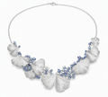 Ginkgo Sky Sapphire Statement Necklace