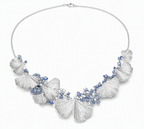 Ginkgo Sky Sapphire Statement Necklace