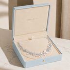Ginkgo Sky Sapphire Garland Necklace