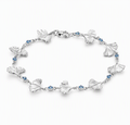 Ginkgo Flow Blue Sapphire Bracelet