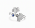 Ginkgo Dew Blue Sapphire Ring