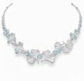 Ginkgo Bloom Blue Sapphire Necklace