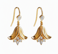 Bellflower Light Diamond Drop Earrings