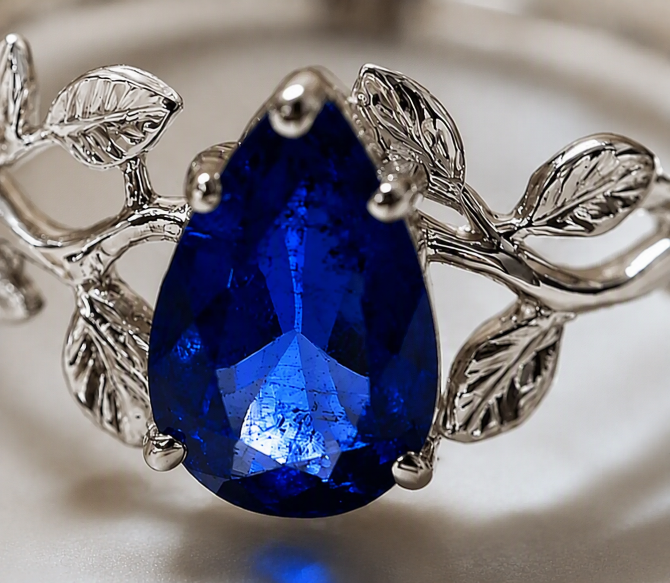 Azure Vine Blue Sapphire Ring
