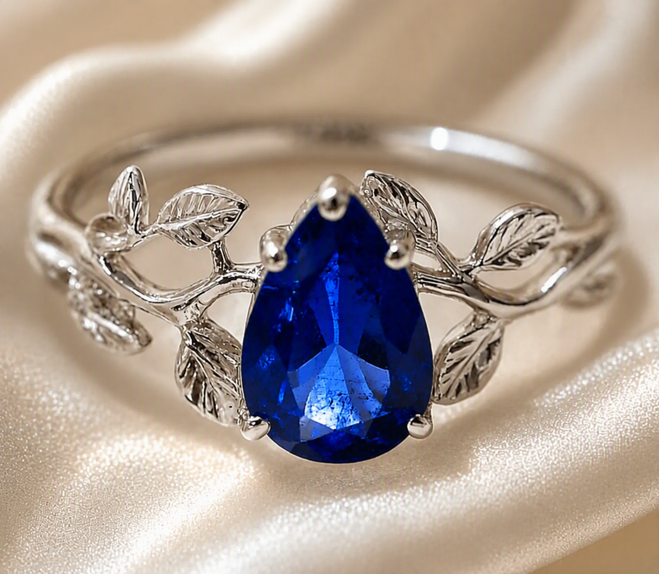 Azure Vine Blue Sapphire Ring