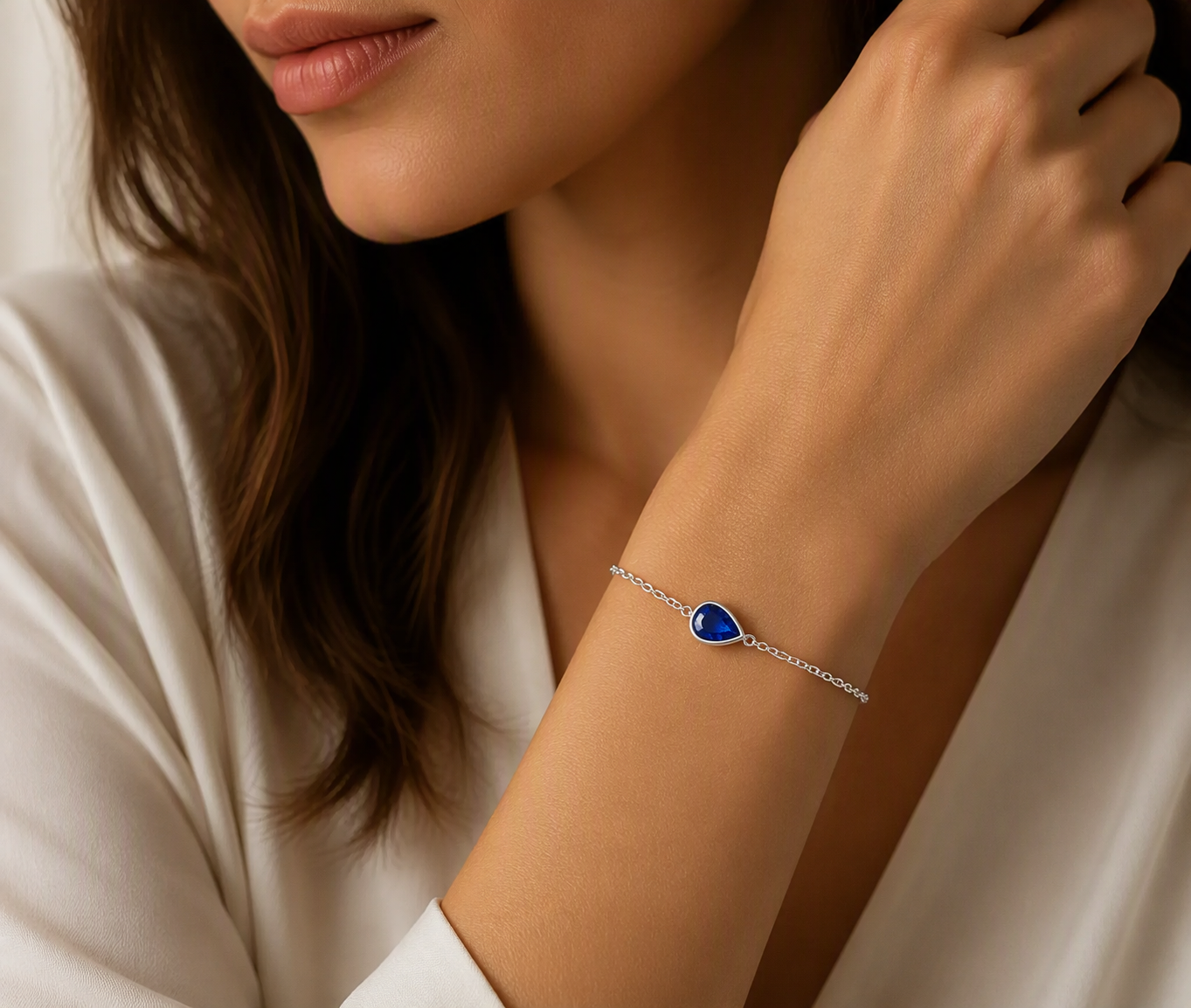 Azure Teardrop Bracelet