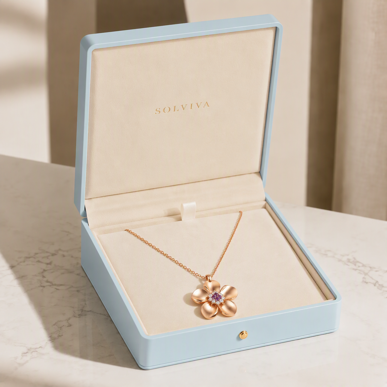 Bloom of Dawn Pendant Necklace