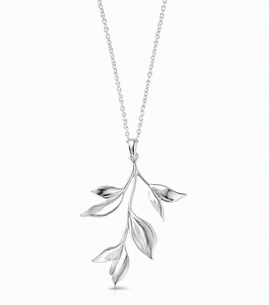 Whispering Leaves Pendant Necklace