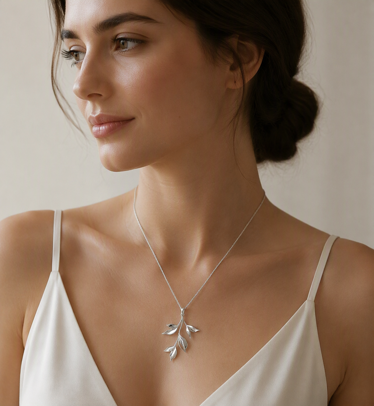 Whispering Leaves Pendant Necklace