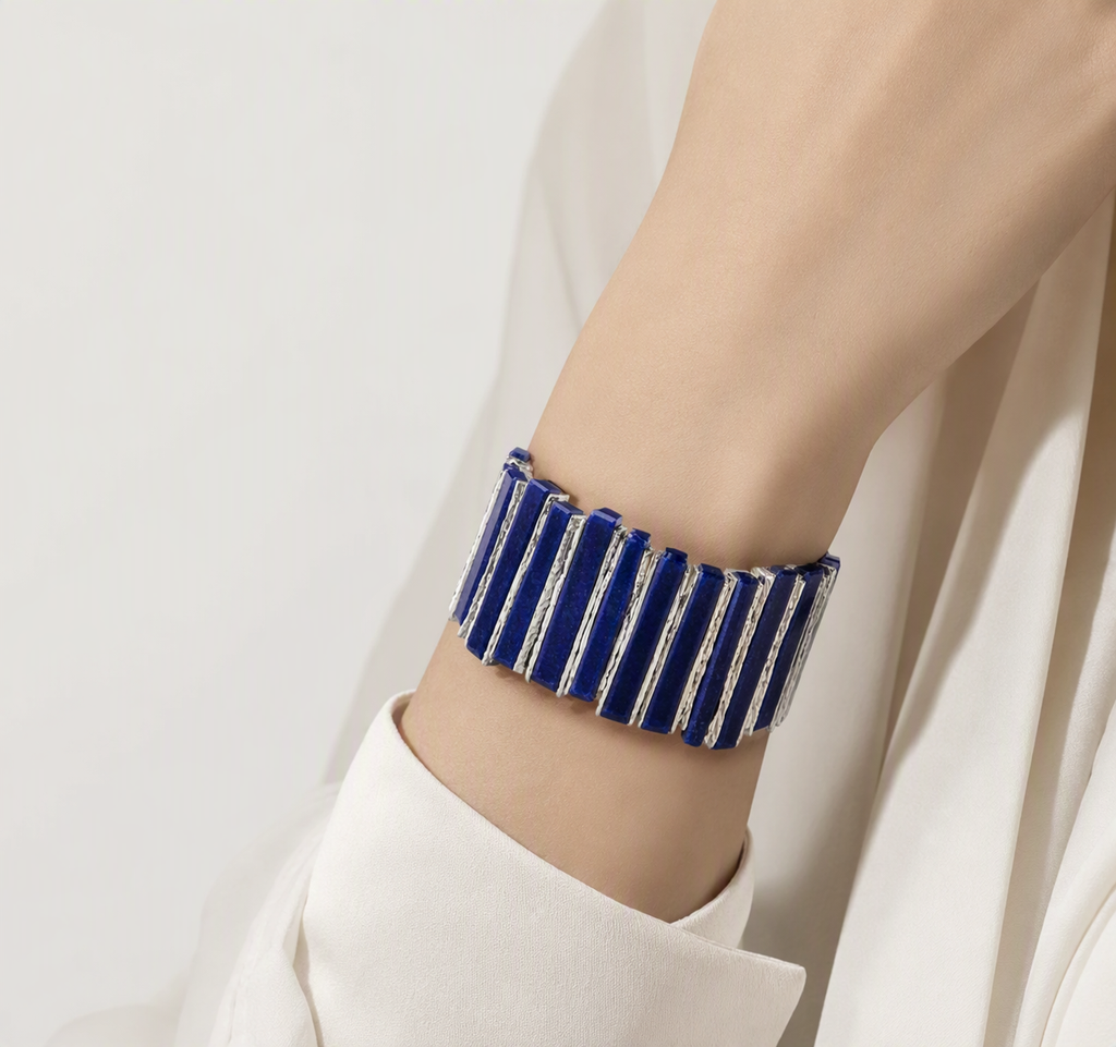 SOLVIVA Prism Lapis Column Cuff