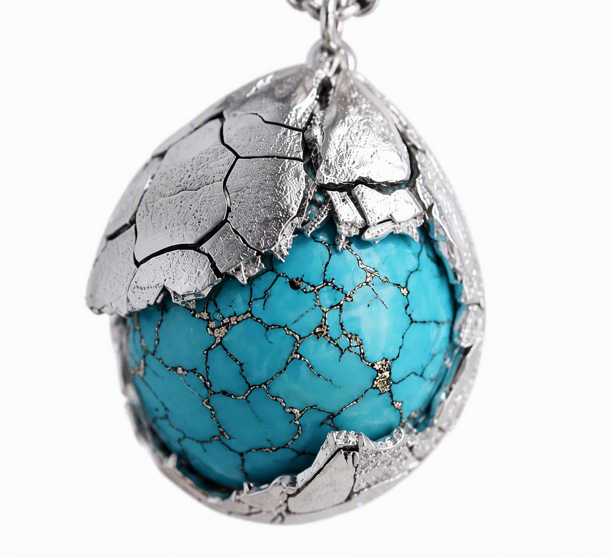 Cracked Sphere Pendant