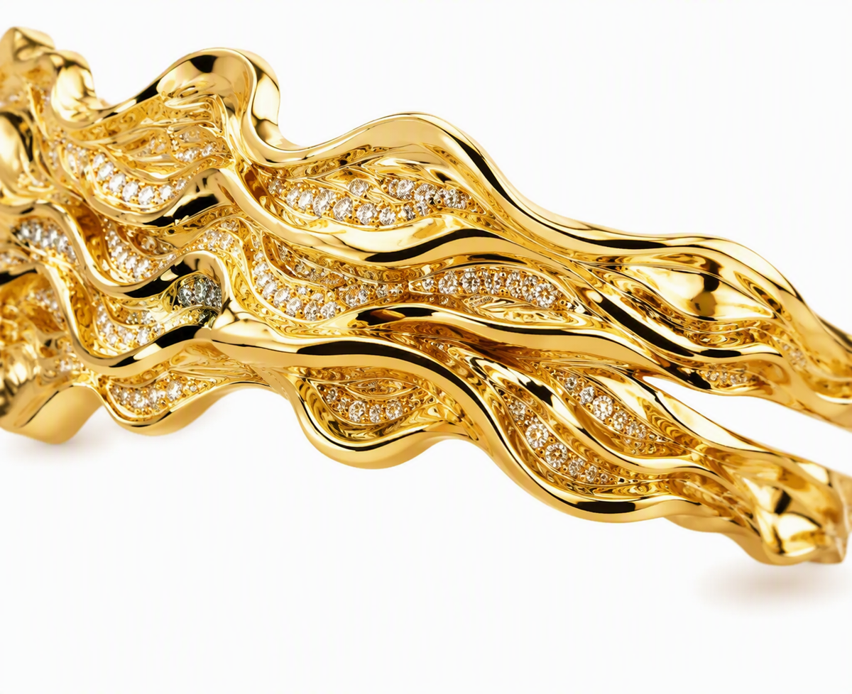 Golden Current Bracelet