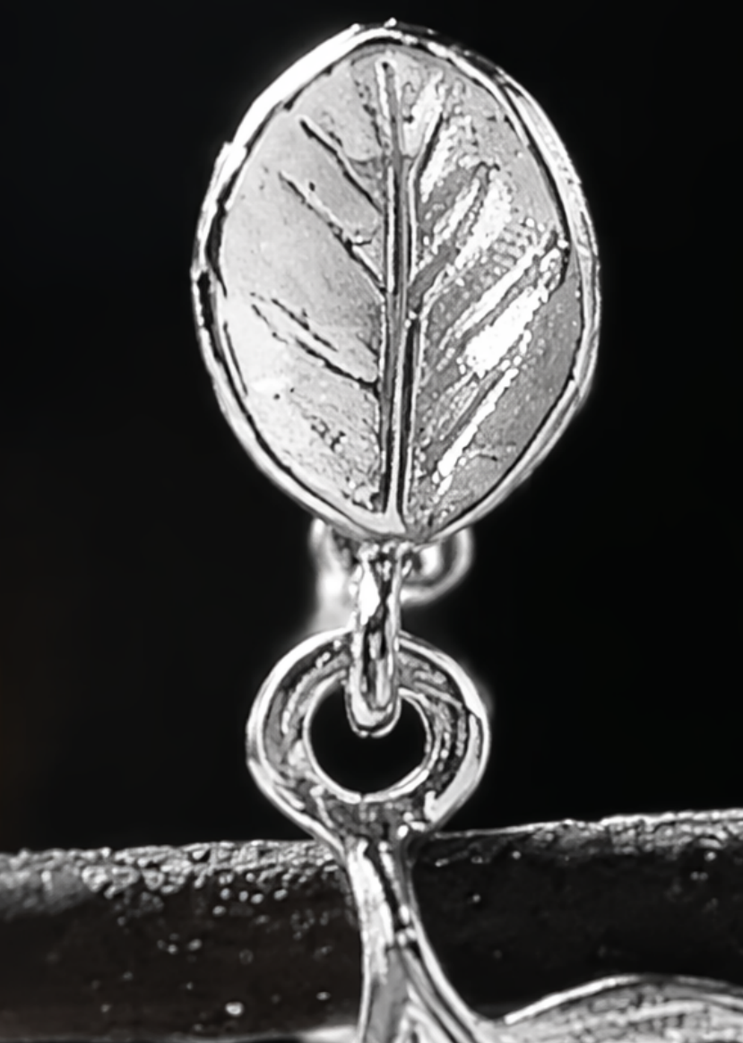 Morning Dew Leaf Drop Earrings