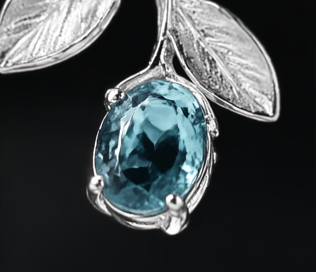 Morning Dew Leaf Drop Earrings