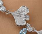 Ginkgo Sky Blue Sapphire Bracelet