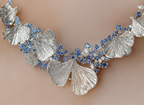 Ginkgo Sky Sapphire Statement Necklace