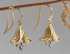 Bellflower Light Diamond Drop Earrings