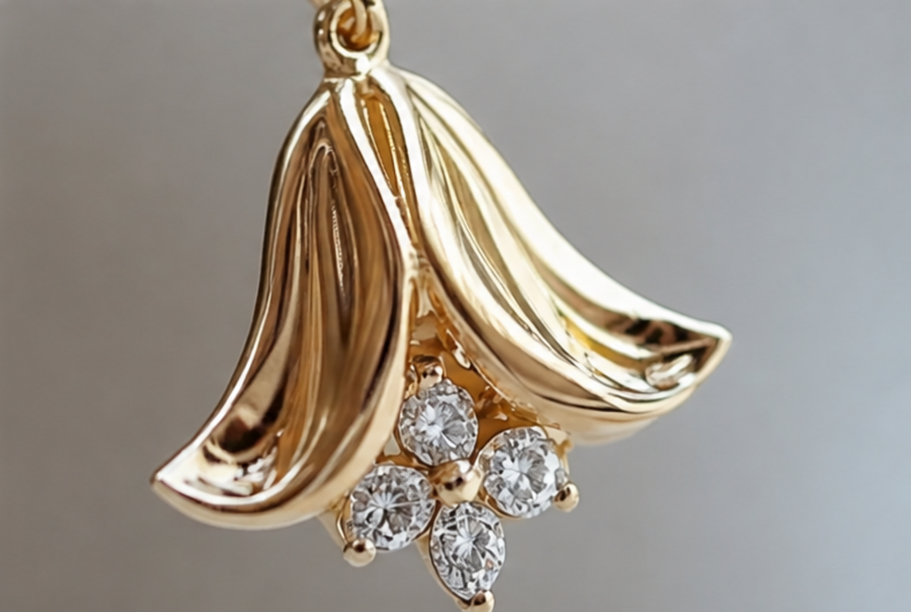 Bellflower Light Diamond Drop Earrings