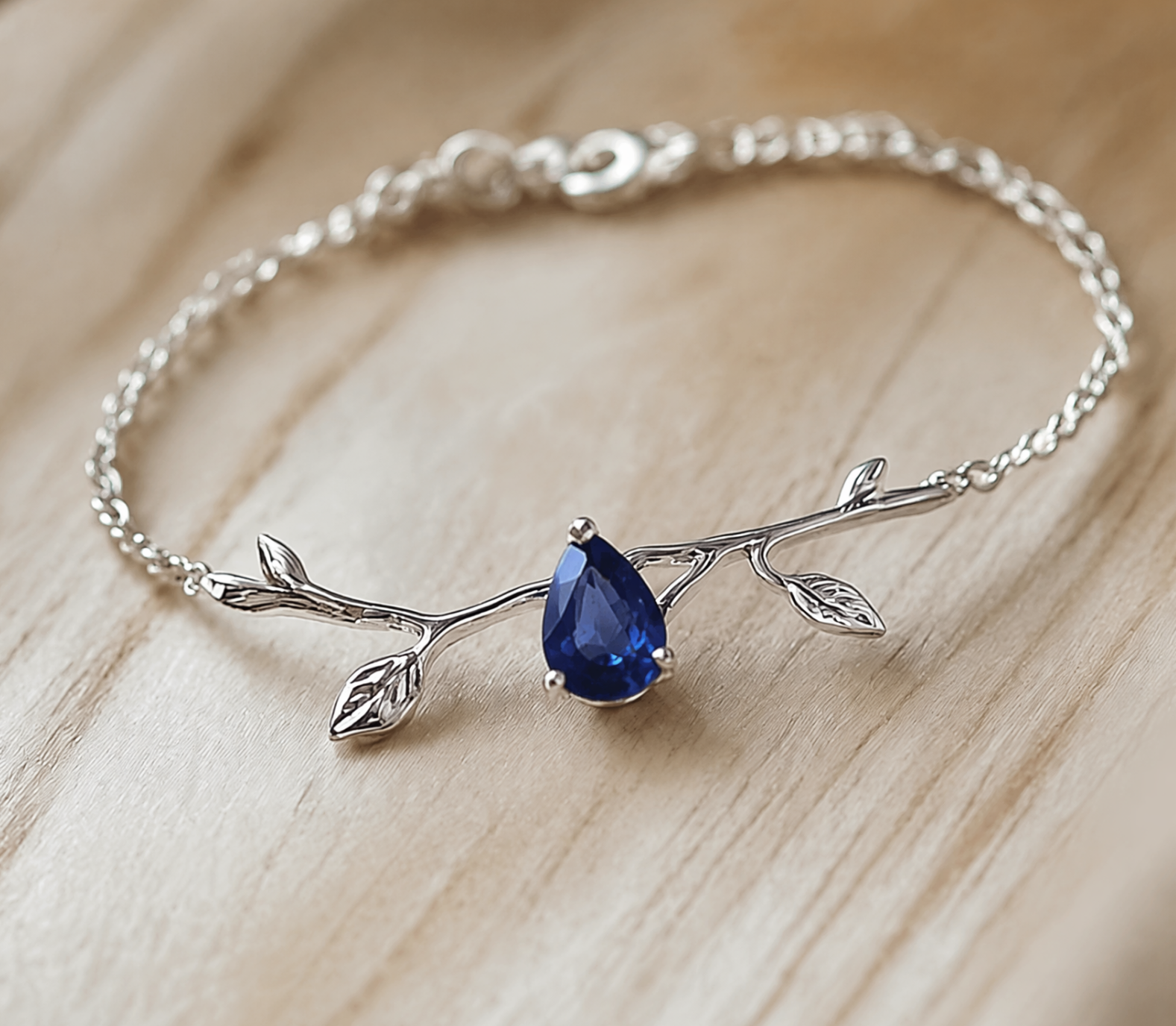 Luminous Branch Sapphire Bracelet