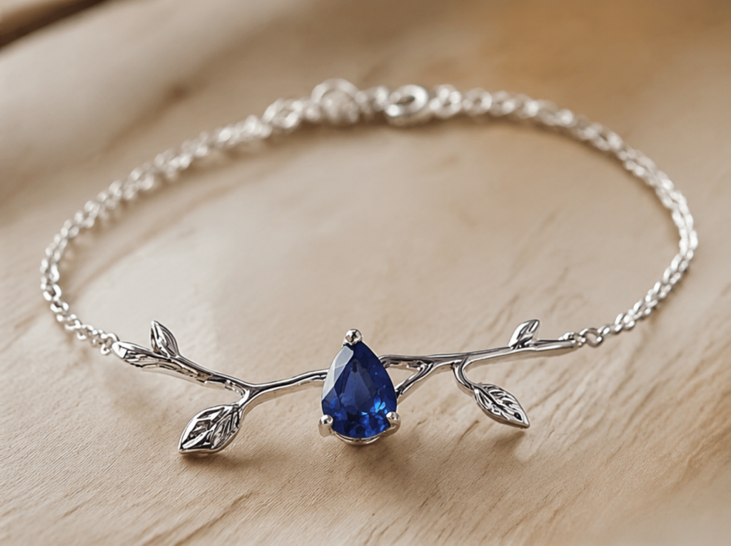 Luminous Branch Sapphire Bracelet