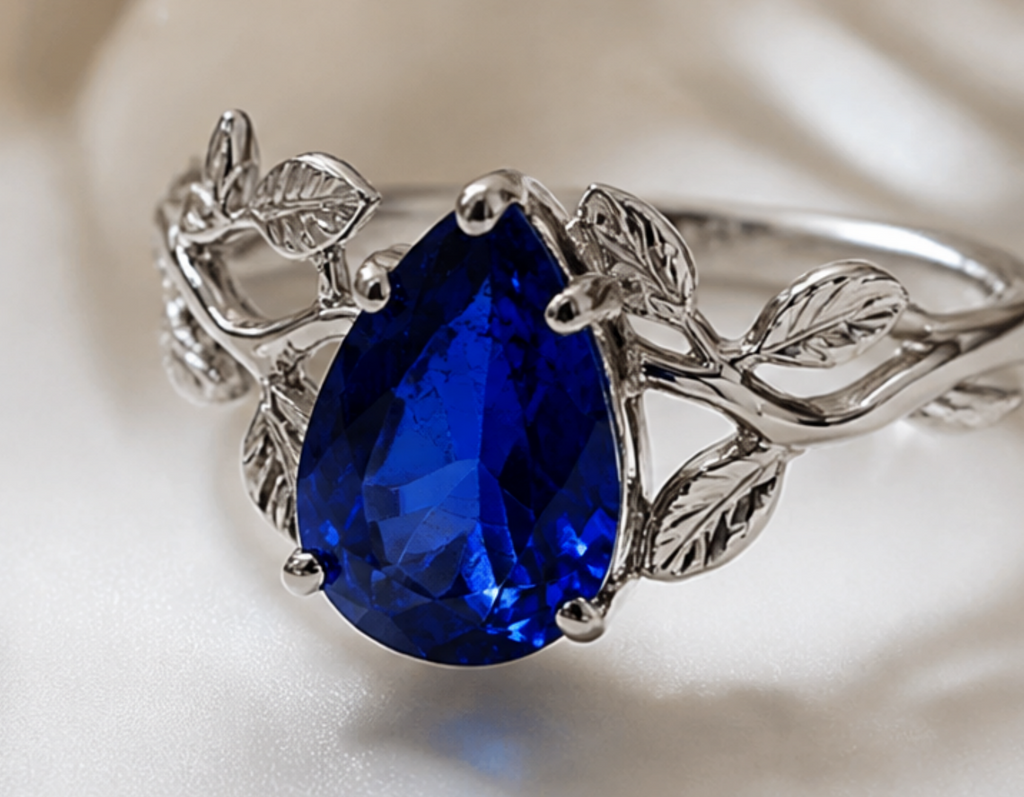 Azure Vine Blue Sapphire Ring
