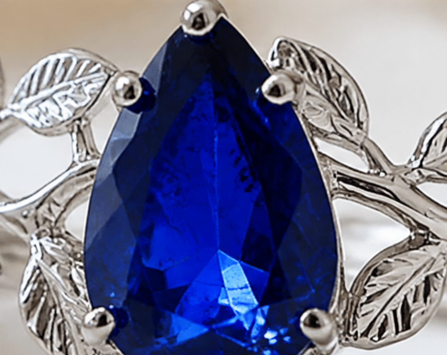 Azure Vine Blue Sapphire Ring