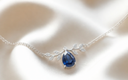Azure Laurel Blue Sapphire Necklace
