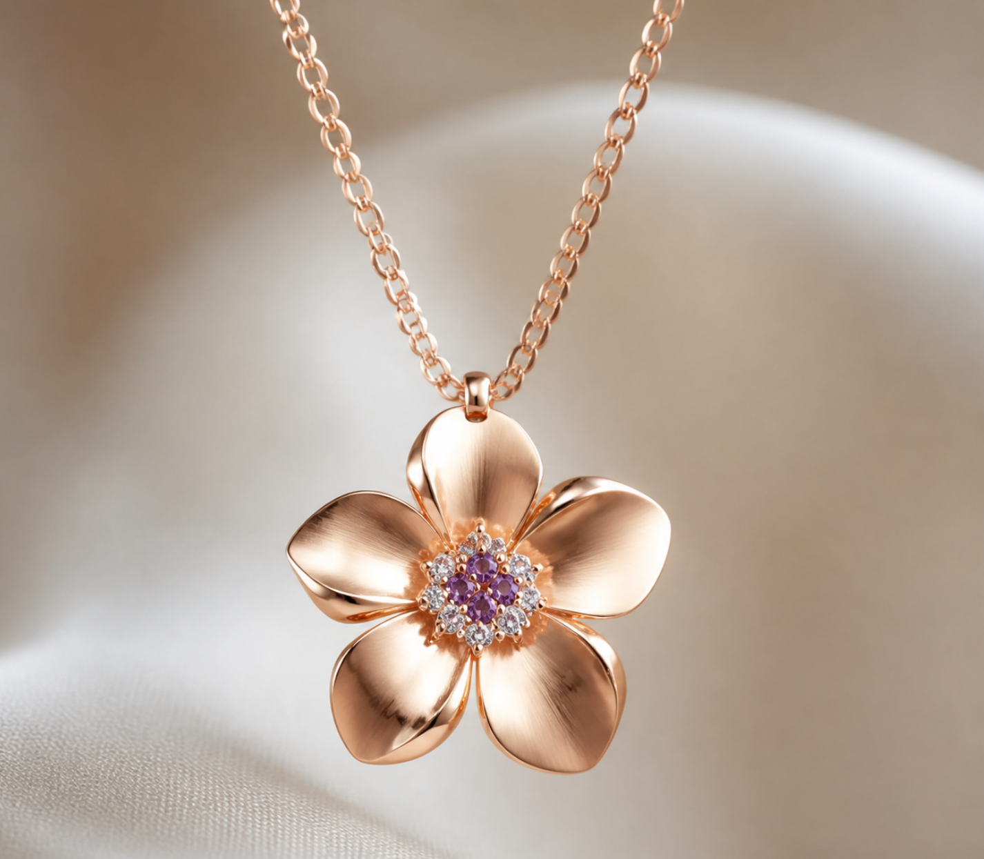 Bloom of Dawn Pendant Necklace