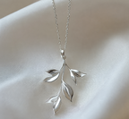 Whispering Leaves Pendant Necklace