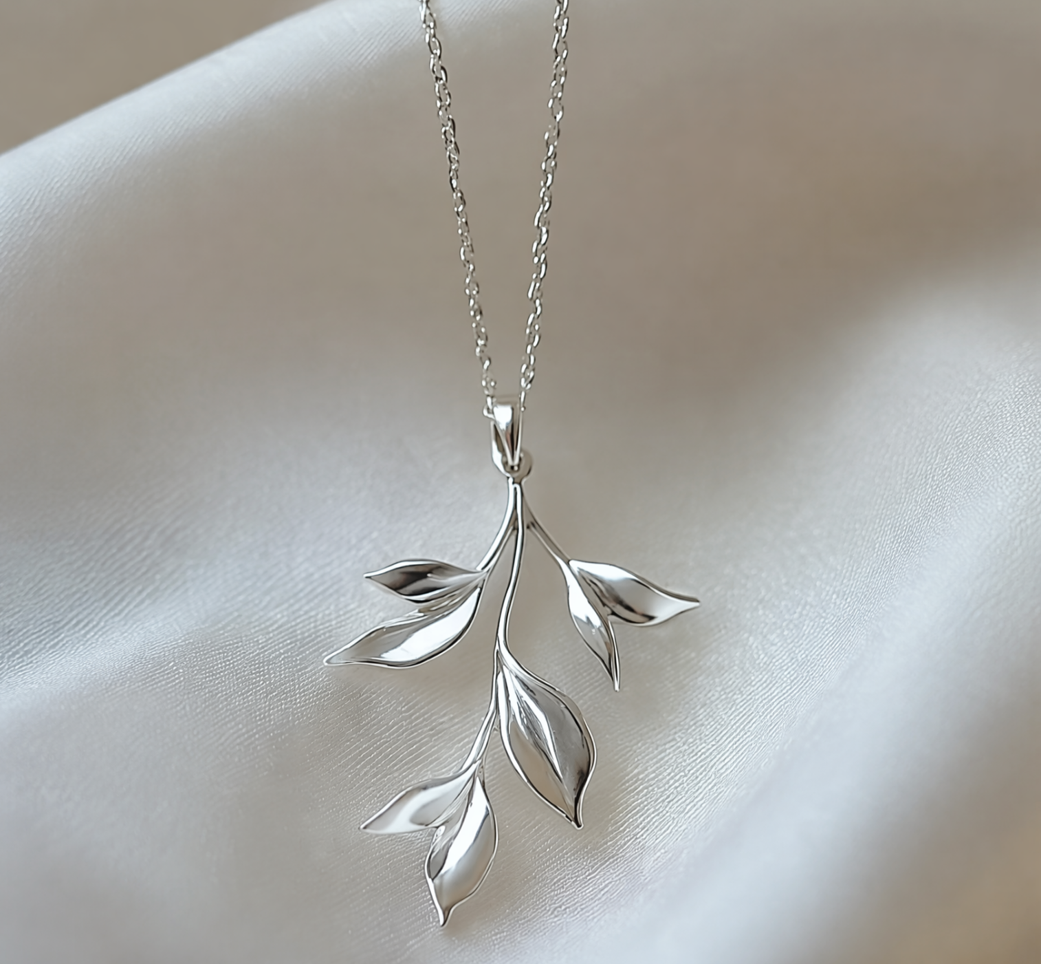 Whispering Leaves Pendant Necklace
