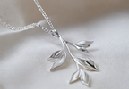 Whispering Leaves Pendant Necklace