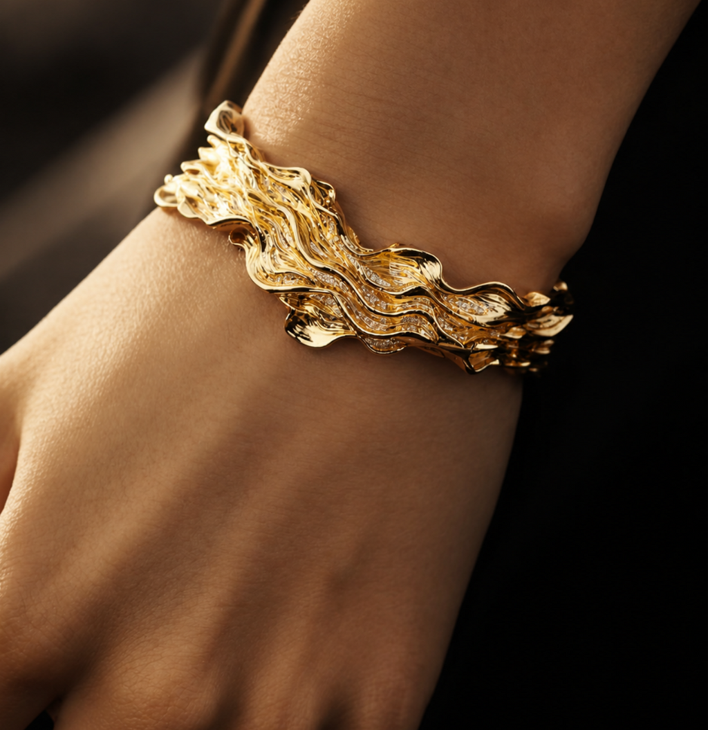Golden Current Bracelet