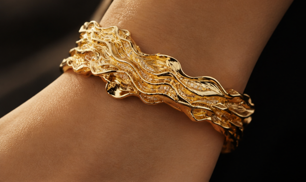 Golden Current Bracelet