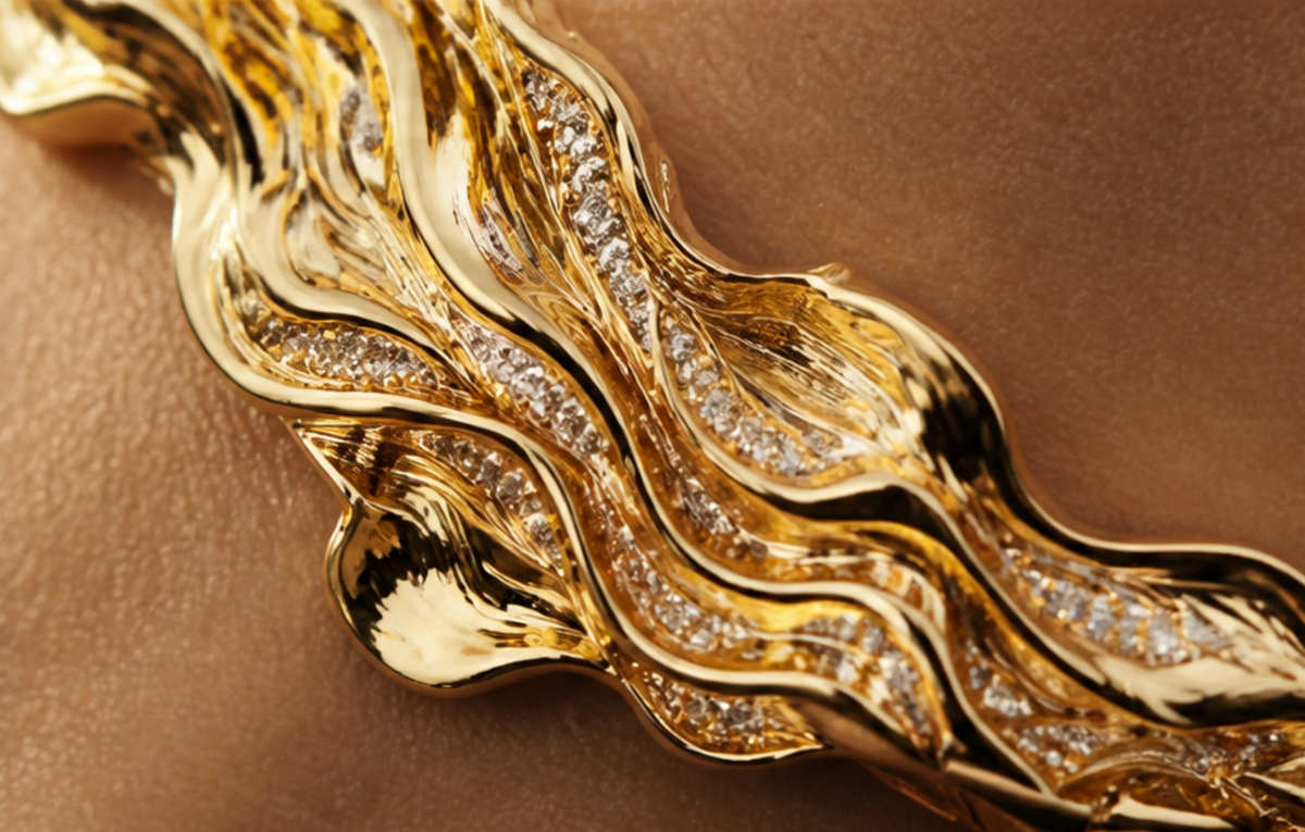 Golden Current Bracelet